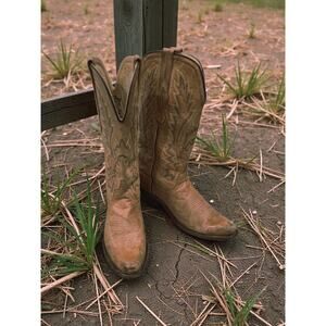 Old West LF1529 Leather Women Cowboy Boots Western Style Size: 6 Color: Cognac